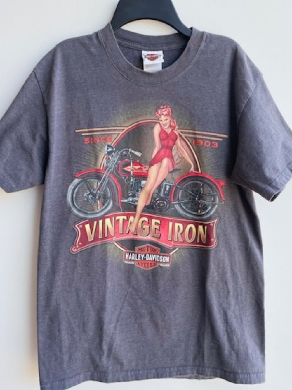 Harley Davidson Tee Y2K Deadwood South Dakota Vintage Iron Double Sided Beefy T